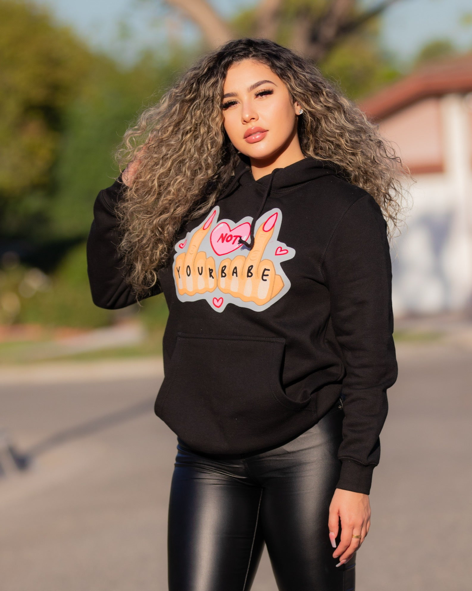 Not Your Babe Women Hoodie