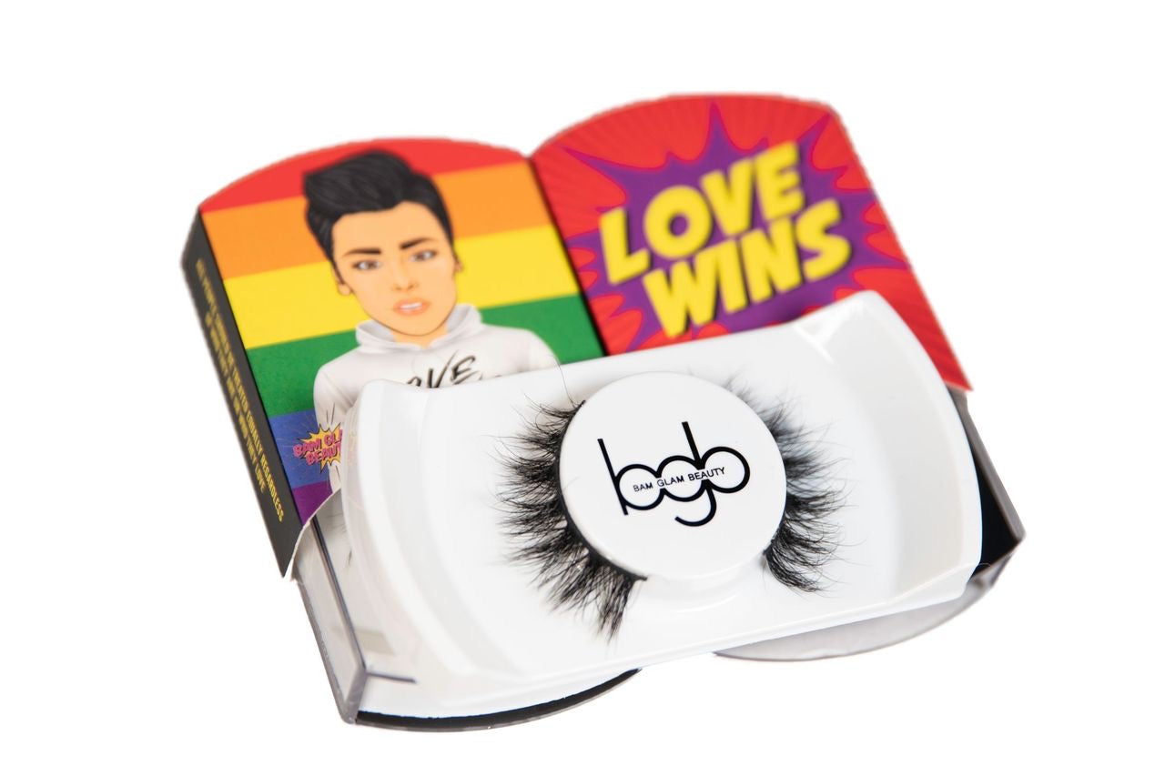 Bam Glam Beauty Love Wins Lashes Vegan Cruelty-Free Handmade