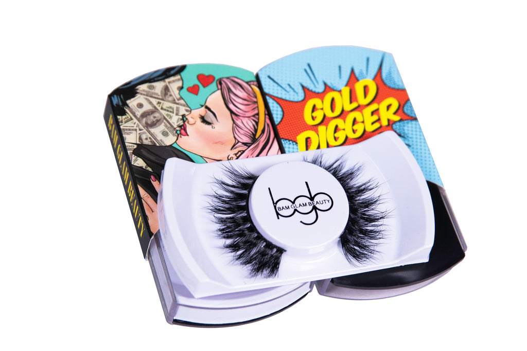 Bam Glam Beauty Gold Digger Lashes Vegan Cruelty-Free Handmade